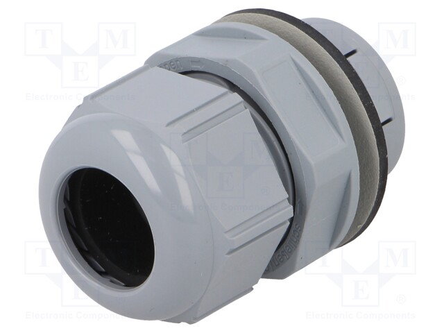 Cable gland; IP68; Mat: polyamide; dark grey; push-in