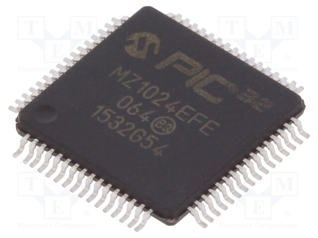 PIC microcontroller; Memory: 1024kB; SRAM: 256kB; 2.2÷3.6VDC; SMD