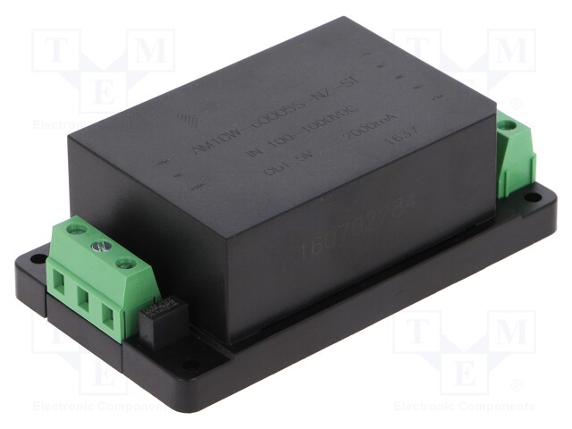 Converter: DC/DC; 10W; Uin: 100÷1000V; 5VDC; Iout: 2A; 3"x2"; 150g