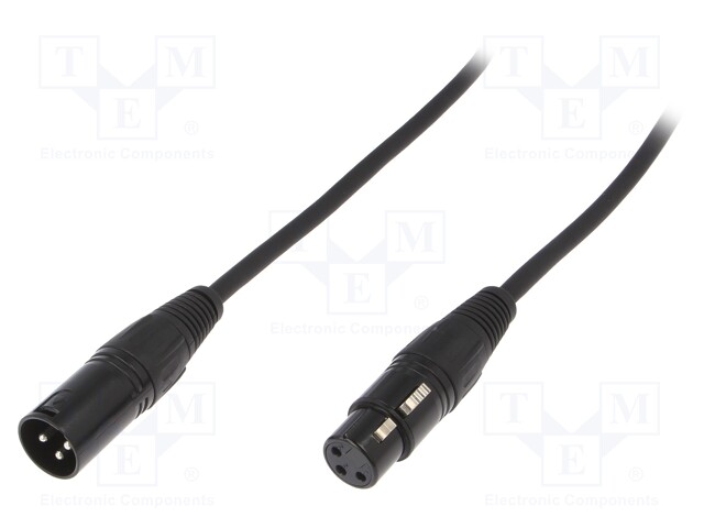 Male-female; PIN: 3; Cable: XLR-XLR; 5m