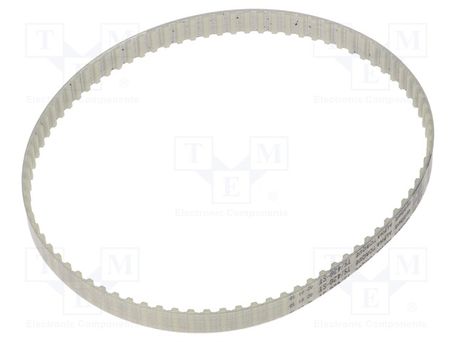 Timing belt; T5; W: 10mm; H: 2.2mm; Lw: 420mm; Tooth height: 1.2mm