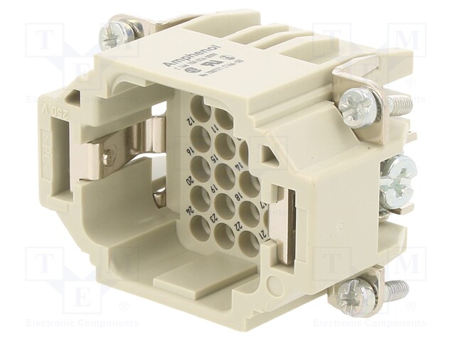 Connector: HDC; contact insert; male; C146,heavy|mate DD; PIN: 24