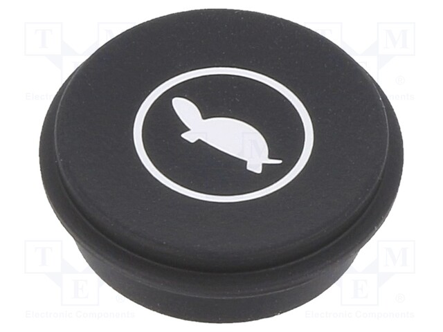 Button; Ø21mm; Pushbutton: round; black; 09