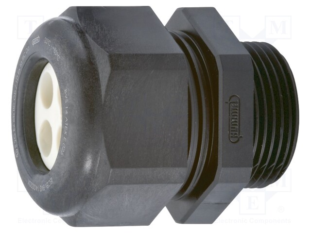 Cable gland; M25; IP68; Mat: polyamide; black-blue; Holes no: 4; 6mm