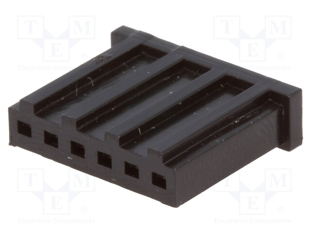 Plug; wire-board; female; AMPMODU MOD II; 2.54mm; PIN: 6; for cable