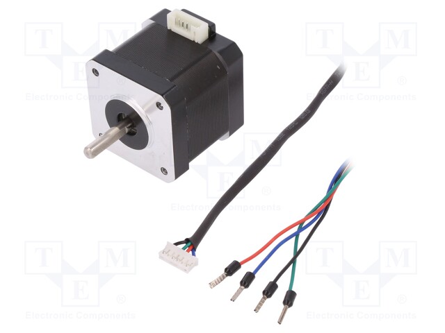 Motor: stepper; 3.4VDC; Shaft: D spring; max.16mNm; 42x42x40mm