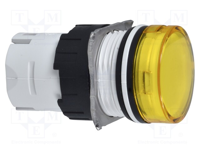 Indicator Lens, Yellow, Round, 16 mm, Pilot Light Head