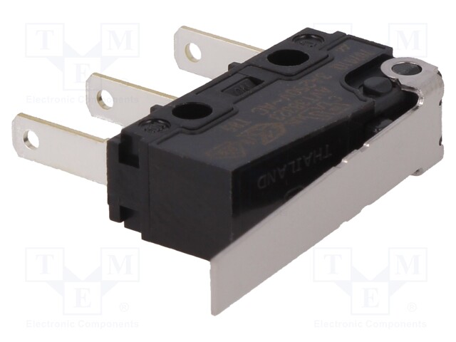 Microswitch SNAP ACTION; with lever; SPDT; 3A/250VAC; 3A/30VDC