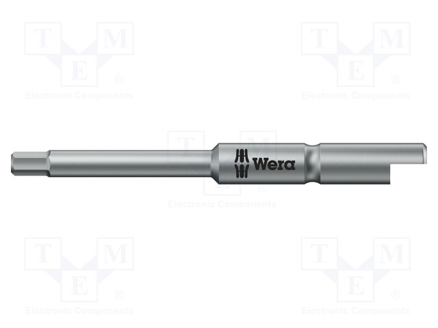 Screwdriver bit; Allen hex key; HEX 2mm; Overall len: 44mm