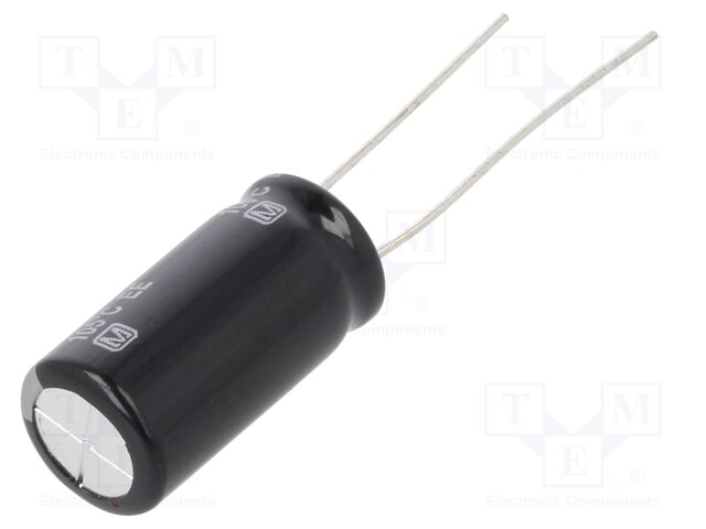 Capacitor: electrolytic; THT; 10uF; 450VDC; Ø10x20mm; ±20%; 8000h