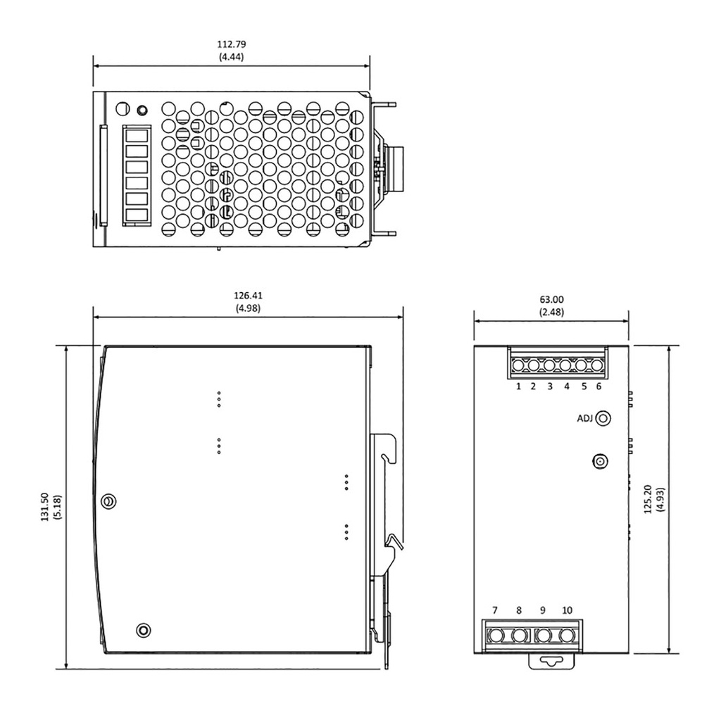 Power supply: switched-mode; for DIN rail; 240W; 24VDC; 10A; 92%