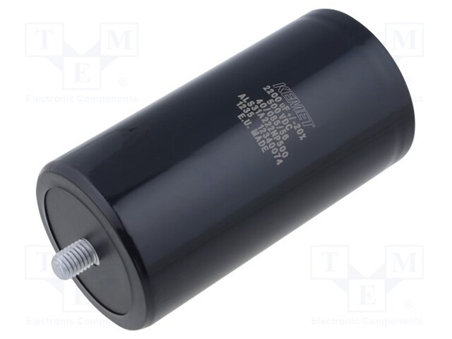 Capacitor: electrolytic; 2200uF; 500VDC; Leads: screw; ESR: 80mΩ