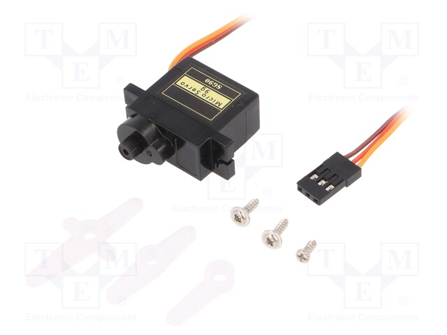 Motor: servo; 4.8÷6VDC; micro; analogue; 9g; 22.6x21.8x11.4mm