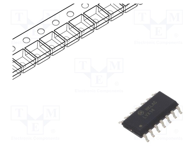 IC: digital; Schmitt trigger; NOT; Channels: 6; IN: 1; SMD; SO14