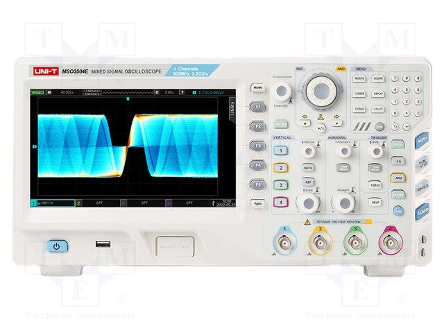 Oscilloscope: digital; Ch: 4; 500MHz; 2,5Gsps; 250Mpts; LCD TFT 8"