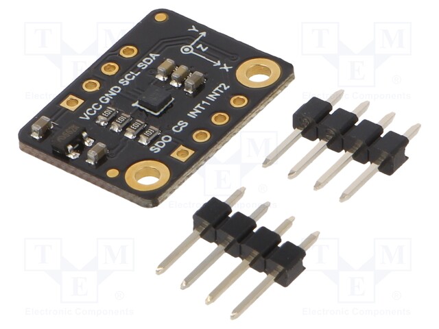 Sensor: accelerometer; 3.3VDC; I2C,SPI; LIS2DW12; Ioper: 50nA