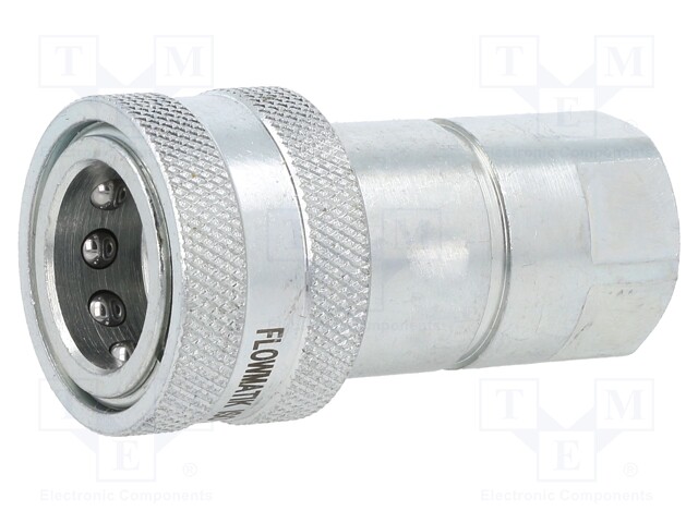 Quick connection coupling; double-sided; 300bar; Seal: NBR