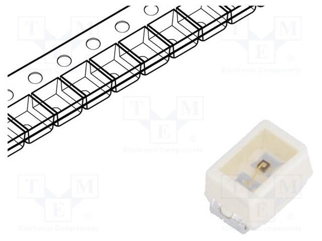 LED; SMD; Mini PLCC2,2014; yellow; 300÷610mlm; 90÷180mcd; 120°