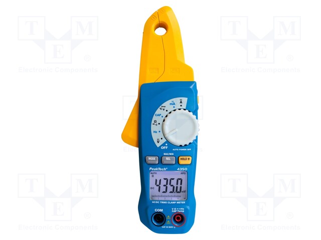 AC/DC digital clamp meter; Øcable: 12mm; Sampling: 2x/s; True RMS