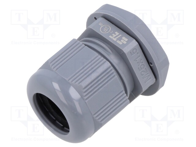 Cable gland; M25; 1.5; IP68; Mat: polyamide; grey; Entrelec