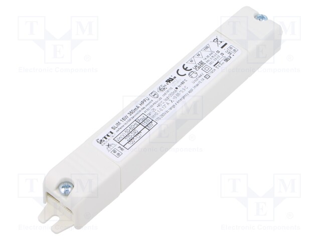 Power supply: switched-mode; LED; 2÷43VDC; 350mA; IP20; -25÷45°C