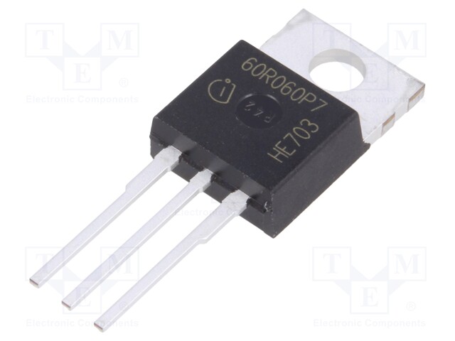 Transistor: N-MOSFET; unipolar; 600V; 30A; 164W; PG-TO220-3