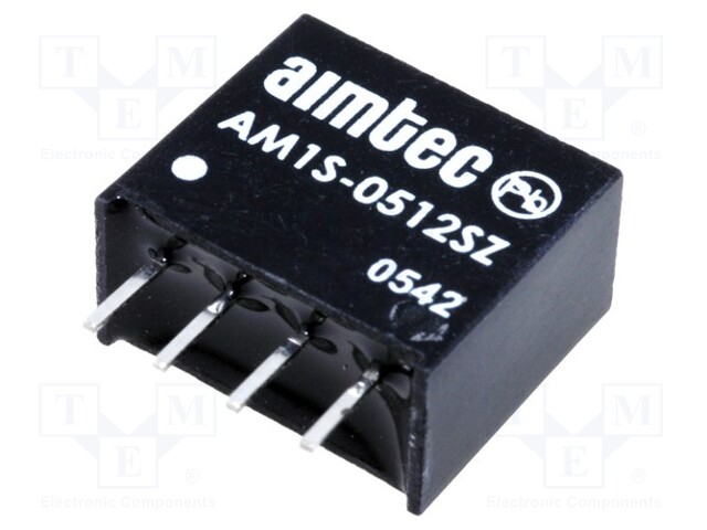 Converter: DC/DC; 1W; Uin: 4.5÷5.5V; 12VDC; Iout: 83mA; SIP4; 1.8g