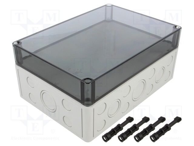 Enclosure: multipurpose; X: 180mm; Y: 254mm; Z: 111mm; TK PC; grey