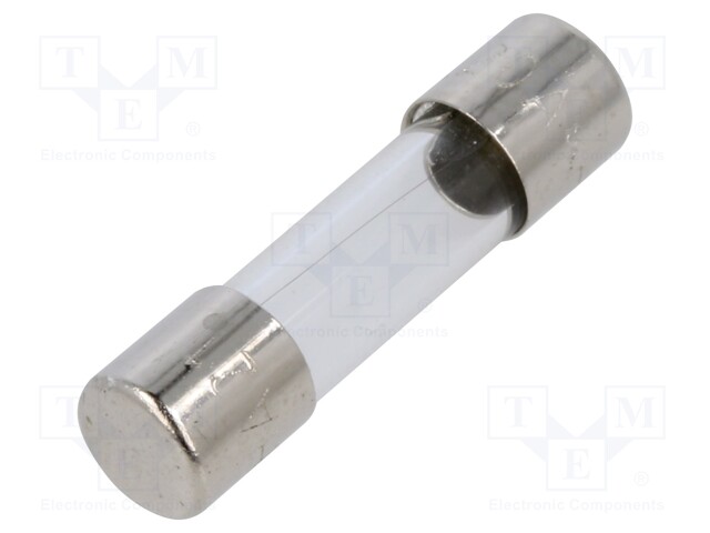 Fuse: fuse; quick blow; 200mA; 220VAC; cylindrical,glass; 5x20mm