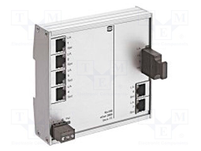 Industrial module: switch Ethernet; unmanaged; 9÷60VDC; RJ45,SC