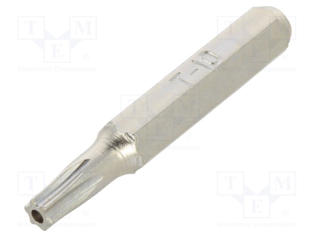 Screwdriver bit; Torx® with protection; T10H; Overall len: 27mm