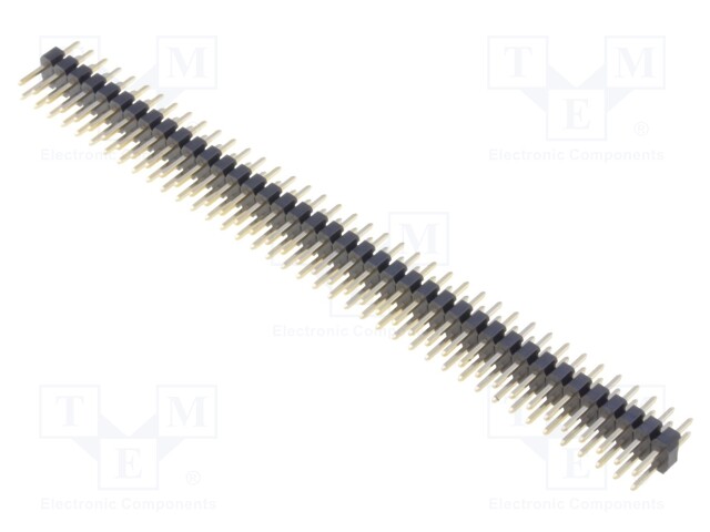 Pin header; pin strips; male; PIN: 80; straight; 2mm; THT; 2x40