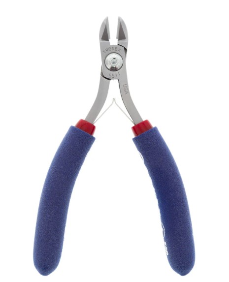 Pliers; cutting,ESD; Semi-Flush; 117mm, TRONEX 5411