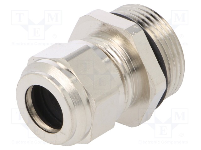 Cable gland; M25; IP68; Mat: brass; Body plating: nickel