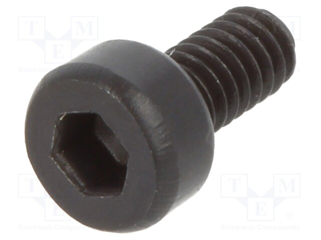 Screw; M2x4; DIN: 912; Head: cheese head; imbus; steel; black finish