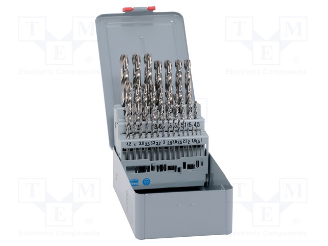 Drill set; Application: metal,steel,stainless steel; Pcs: 32