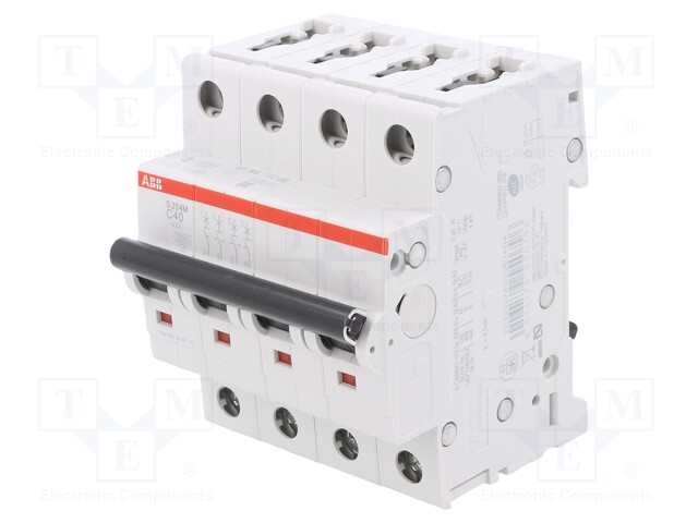 Circuit breaker; 400VAC; Inom: 40A; Poles: 4; DIN; Charact: C; 10kA