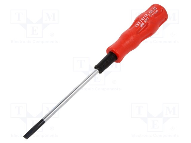 Screwdriver; slot; 4,0x0,5mm; Blade length: 80mm