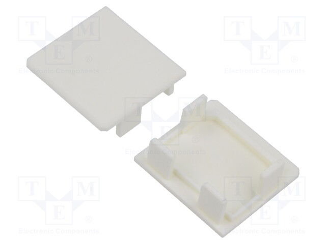 Cap for LED profiles; white; LIPOD