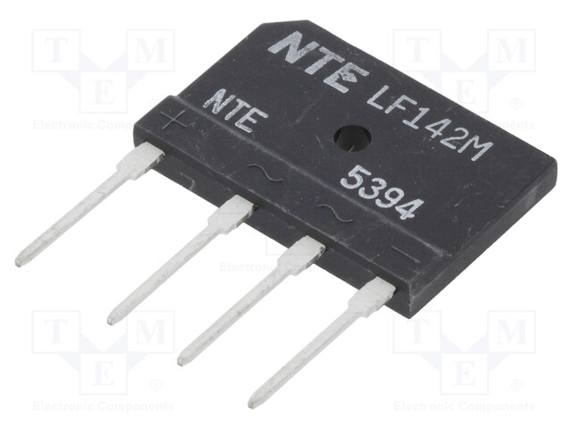 Single-phase bridge rectifier; Urmax: 1kV; If: 35A; Ifsm: 300A; THT