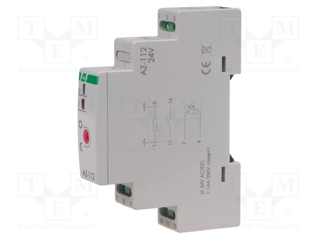 Twilight switch; for DIN rail mounting; 24VAC; 24VDC; SPST-NO