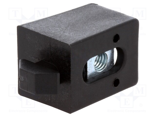 Holder; for profiles,glass mounting; Width of the groove: 6mm