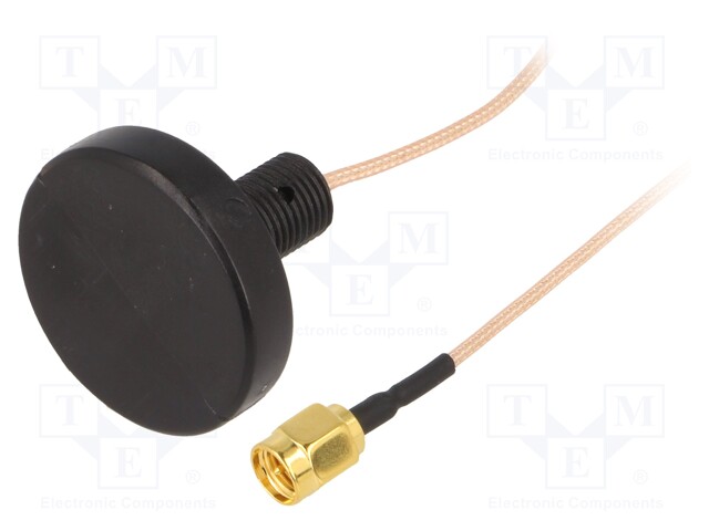 Antenna; GSM; 0.5dBi; linear; Mounting: screw type; 50Ω; male,SMA