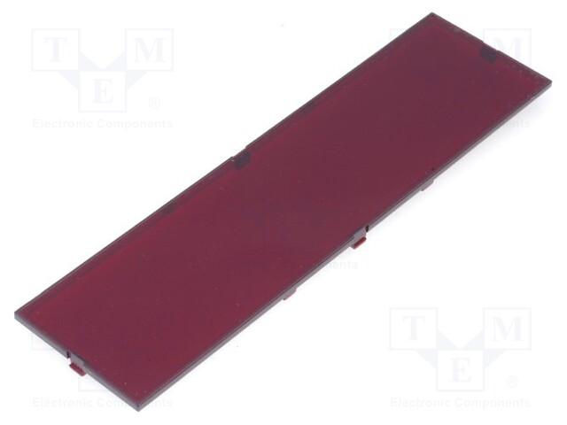 Front panel; X: 42mm; Y: 155mm; Z: 2.6mm; red; Man.series: MODULBOX