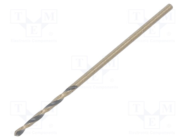 Drill bit; for metal; Ø: 1mm; HSS; Features: grind blade