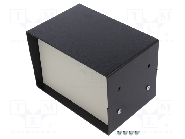 Enclosure: with panel; 1458; X: 152mm; Y: 102mm; Z: 102mm; black