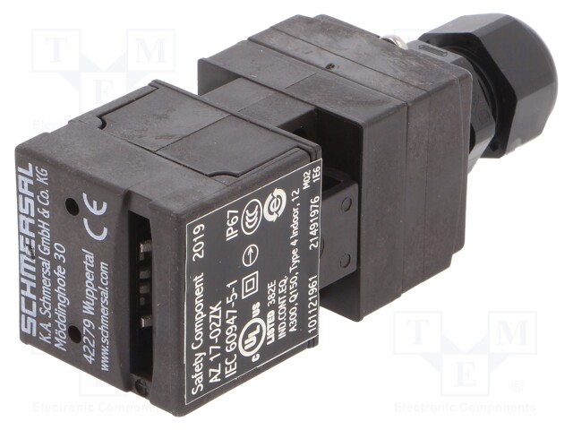 Safety switch: key operated; Series: AZ 17; Contacts: NC x2; IP67