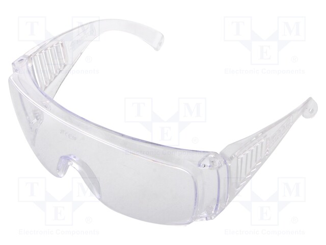 Safety spectacles; Lens: transparent; Protection class: F