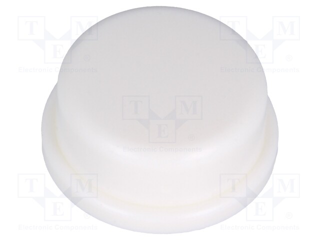 Button; round; white; Application: TACTS-24; Ø13mm