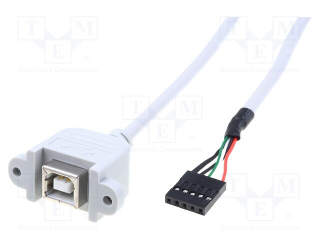 Adapter; USB 2.0; USB B socket,5pin pin header; 1m